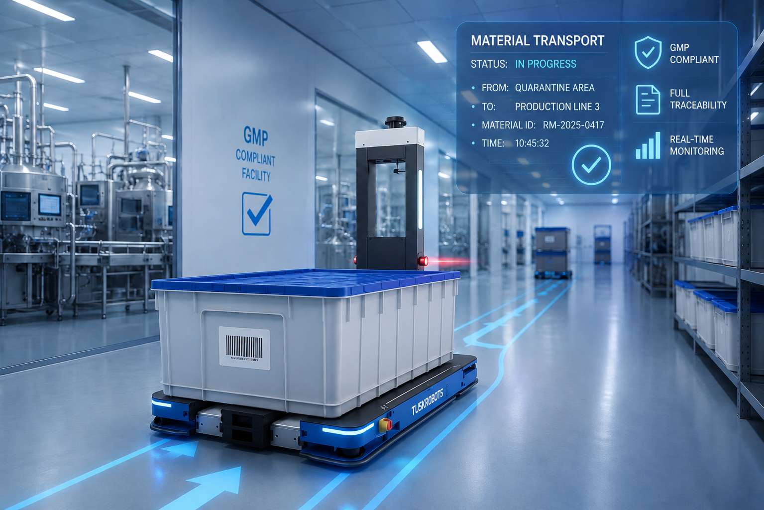 How the APR AGV Optimises Pharmaceutical Logistics in European Facilities