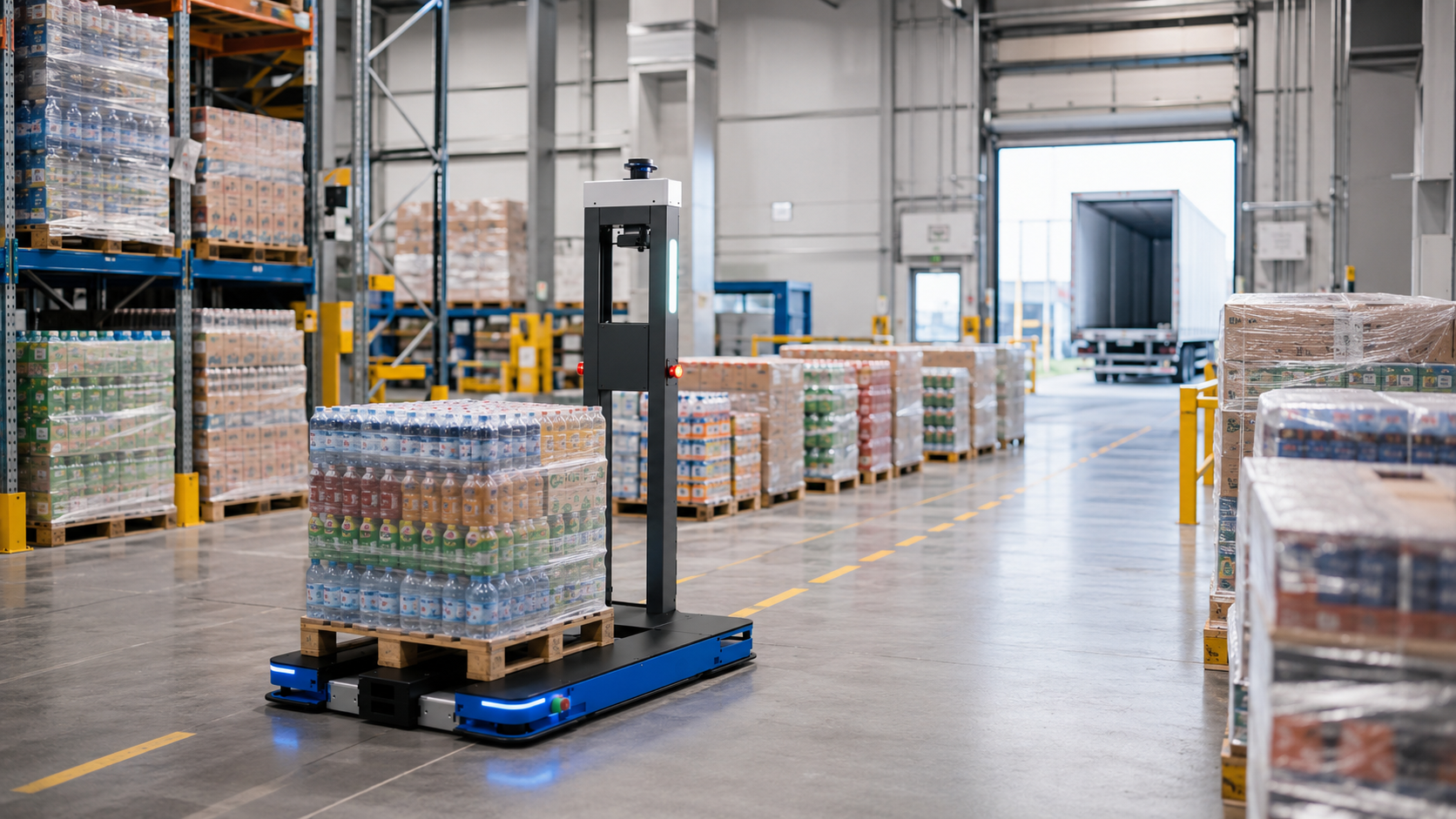 Food & Beverage Warehouse Automation in Europe Forklift vs. AGV